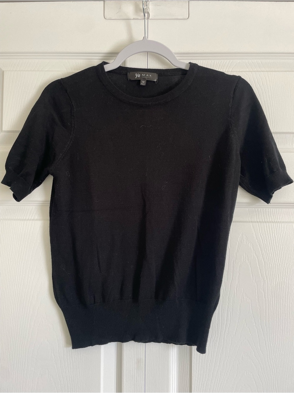 Vero Moda Women’s Black Crew Neck Short-Sleeve Sweater